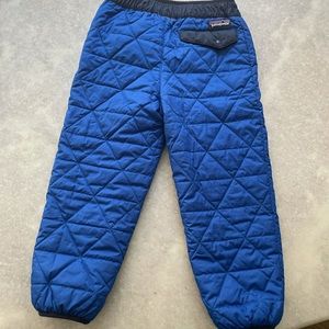 Patagonia tribbles toddler snow pants size 4/5T reversible